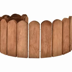 vidaXL Gazonrand 120 cm geïmpregneerd grenenhout bruin