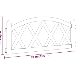 vidaXL Gazonranden 17 st 10 m polypropeen rood