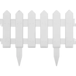 vidaXL Gazonranden 25 st 10 m PP wit