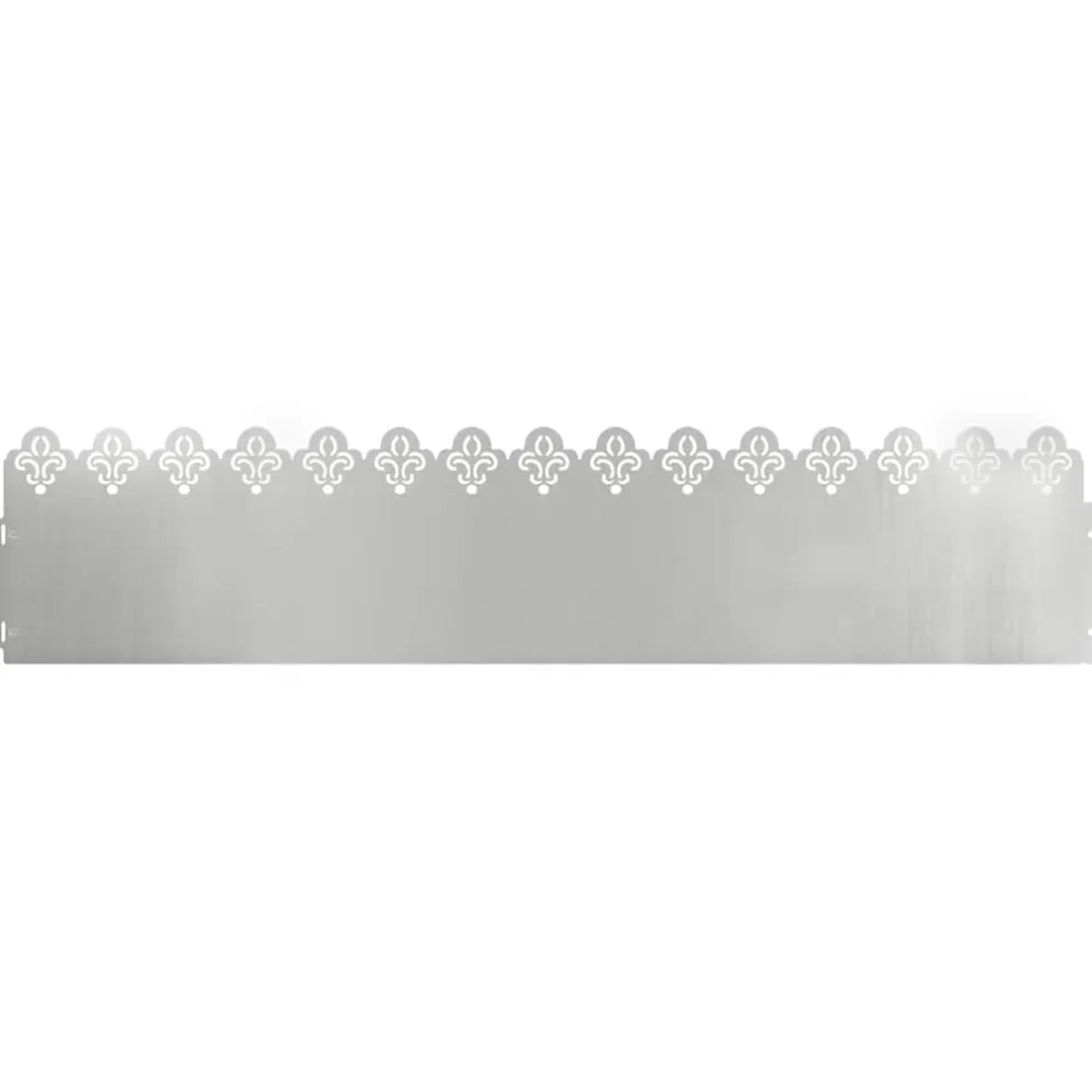 vidaXL Gazonranden 10 st 103 x 0,05 x 22 cm Gegalvaniseerd staal