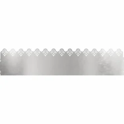 vidaXL Gazonranden 10 st 103 x 0,05 x 22 cm Roestvrij staal zilver