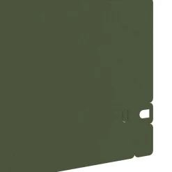 vidaXL Gazonranden 10 st 103 x 0,05 x 22 cm Staal Olijfgroen