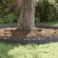 vidaXL Gazonranden 10 st 103 x 0,05 x 22 cm Staal Antraciet