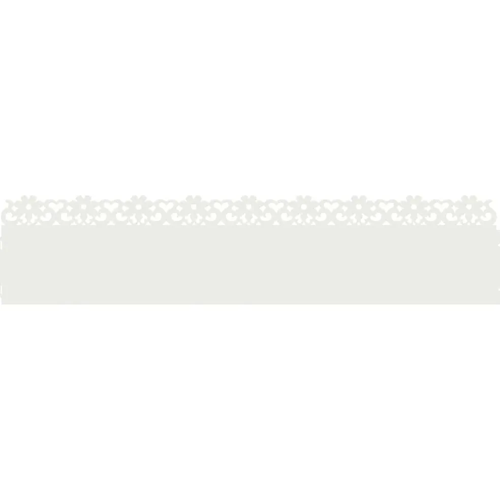 vidaXL Gazonranden 10 st 103 x 0,05 x 22 cm Staal Wit