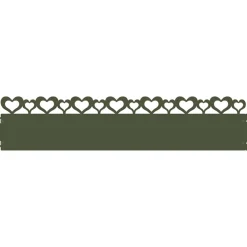 vidaXL Gazonranden 10 st 103 x 0,05 x 22 cm Staal Antraciet