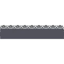 vidaXL Gazonranden 10 st 103 x 0,05 x 22 cm Staal Antraciet