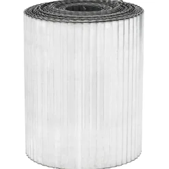 vidaxl Gazonrand 5 m x 10 cm Gegalvaniseerd staal zilver