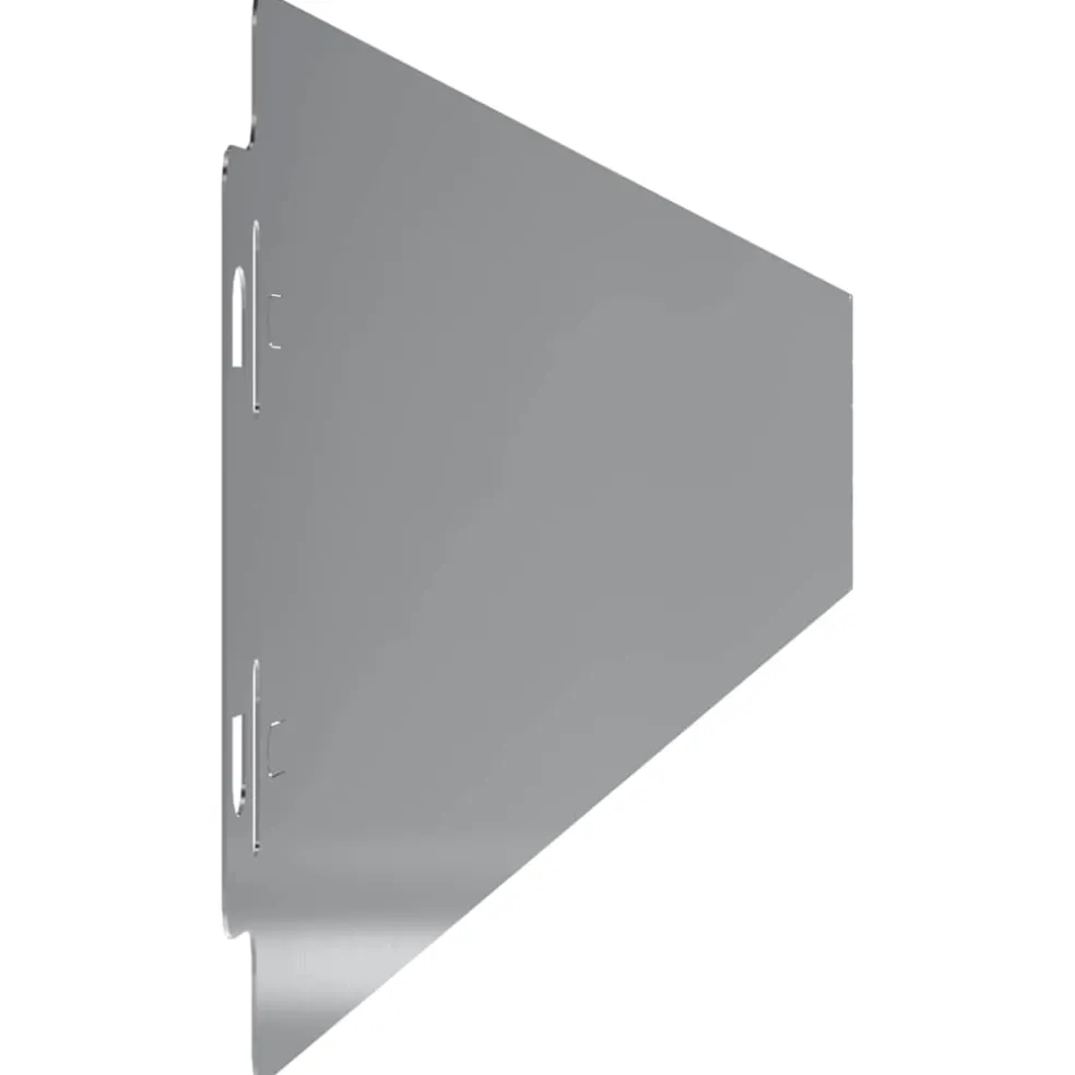 vidaXL Gazonrand 10 st 10 x 103 cm Gegalvaniseerd staal zilver