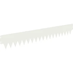 vidaXL Gazonrand 10 st 103 x 15 cm Staal Wit