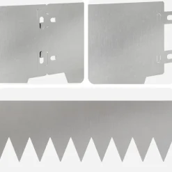 vidaXL Gazonrand 10 st 103 x 15 cm Staal zilver