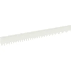 vidaXL Gazonrand 10 st 103 x 10 cm Staal Wit