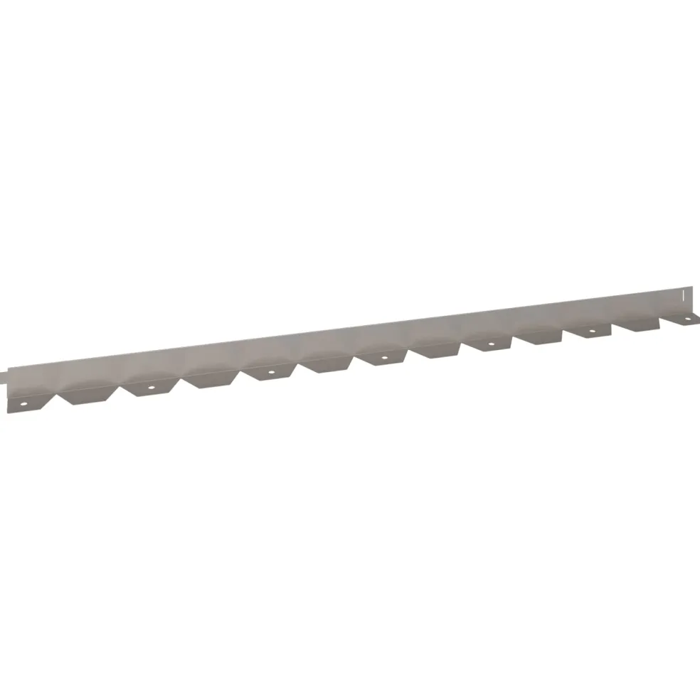 vidaXL Gazonrand 10 st 102 x 4 x 4 cm Staal Roestig