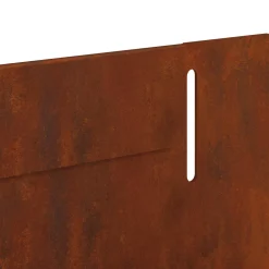 vidaXL Gazonrand 10 st 102 x 4 x 4 cm Staal Roestig