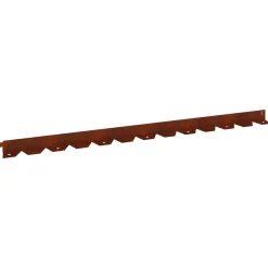 vidaXL Gazonrand 10 st 102 x 4 x 4 cm Staal Roestig