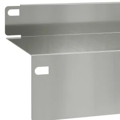 vidaXL Gazonrand 10 st 100 x 10 x 8 cm Staal Zilverkleurig