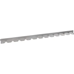 vidaXL Gazonrand 10 st 102 x 4 x 4 cm Staal Wit