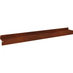 vidaXL Gazonrand 10 st 100 x 10 x 8 cm Staal Roestig