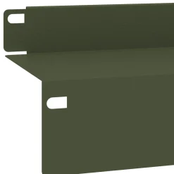 vidaXL Gazonrand 10 st 100 x 10 x 8 cm Staal Olijfgroen