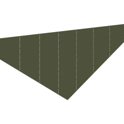 vidaXL Gazonrand 100 x 45 cm Staal Olijfgroen