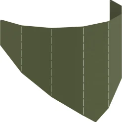 vidaXL Gazonrand 100 x 45 cm Staal Olijfgroen