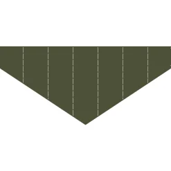 vidaXL Gazonrand 100 x 45 cm Staal Olijfgroen
