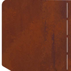 vidaXL Gazonrand 100 x 45 cm Staal Roestig