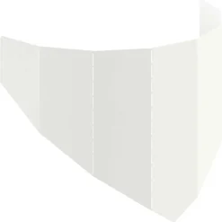 vidaXL Gazonrand 100 x 45 cm Staal Wit