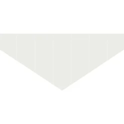 vidaXL Gazonrand 100 x 45 cm Staal Wit