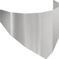 vidaXL Gazonrand 100 x 45 cm Staal Zilverkleurig