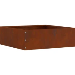 vidaXL Gazonrand 40 x 40 x 13 cm Roestkleurig