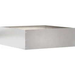 vidaXL Gazonrand 40 x 40 x 13 cm Roestvrij staal zilver