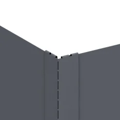 vidaXL Gazonrand 60 x 60 x 20 cm Staal Antracietkleurig