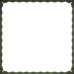 vidaXL Gazonrand 60 x 60 x 20 cm Staal Olijfgroen
