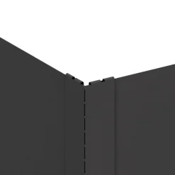 vidaXL Gazonrand 60 x 60 x 20 cm Staal Zwart