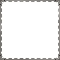 vidaXL Gazonrand 60 x 60 x 20 cm Staal Zilverkleurig