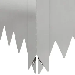vidaXL Gazonrand 60 x 60 x 20 cm Staal Zilverkleurig