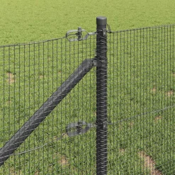 vidaXL gelast draadhek met grondpennen 10 x 0,4 m PVC-gecoate Staal