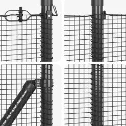 vidaXL gelast draadhek met grondpennen 10 x 0,4 m PVC-gecoate Staal