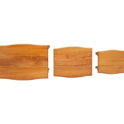 vidaXL Geneste Bijzettafels 3 st Naturel 60 x 45 x 60,5 cm
