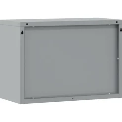 vidaXL Gereedschapskast Zwart en Grijs 50 x 25 x 35 cm Staal