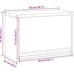 vidaXL Gereedschapskast Zwart en Grijs 50 x 25 x 35 cm Staal