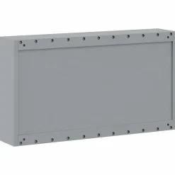 vidaXL Gereedschapskast Zwart en Grijs 100 x 20 x 55 cm Staal
