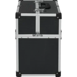 vidaXL Gereedschapskoffer 38x22,5x34 cm aluminium zwart