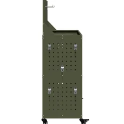 vidaXL Gereedschapswagen Olijfgroen 65 x 35 x 111 cm Koudgewalst staal