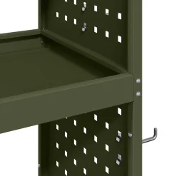 vidaXL Gereedschapswagen Olijfgroen 65 x 35 x 111 cm Koudgewalst staal