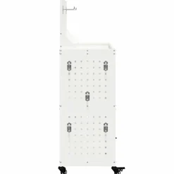 vidaXL Gereedschapswagen Wit 65 x 35 x 111 cm Koudgewalst staal