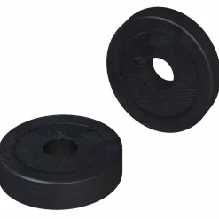 vidaXL geschikt voor vlakke ringen 2 st Zwart ∅15 x 3 mm