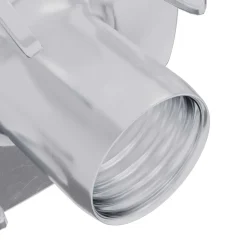 vidaXL Gestanste T-moer 2 st Zilver M6 mm Staal