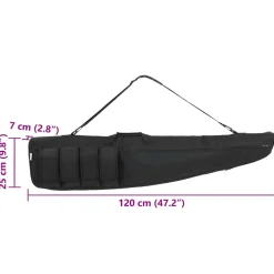 vidaXL Geweertas met schouderband 120 cm oxford stof
