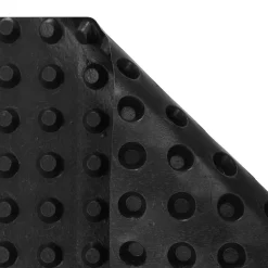 vidaXL Gewelfde Drainageplaat Zwart 0,5 x 20 m HDPE
